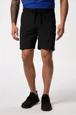 JP 1880 Bermudas Sporthose FLEXNAMIC® 2in1-Look Handypocket schwarz 4XL