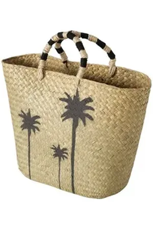 Boltze GRUPPE GmbH Dekoobjekt Tasche Palmera, Strandtasche, Shopper, Jutetasche 50cm, 2056703 (1 St)
