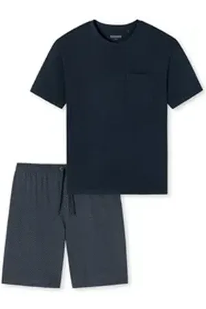 Schiesser Pyjama Selected! Premium blau 48
