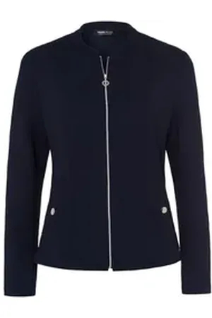 Frank Walder Jerseyblazer - Jacke - Blazer mit modernen Eingrifftaschen - Leichtejacke blau 44