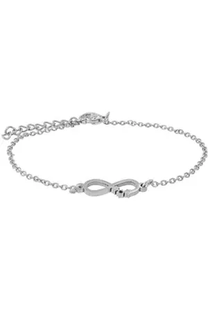 Akzent Armband Daiman Infinity-Armband aus Edelstahl, 17 + 3 cm (Einzeln), Damen Armband silberfarben