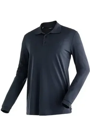 Maier Sports Poloshirt Herren Ulrich Poloshirt Langarm 15730 blau 4XL