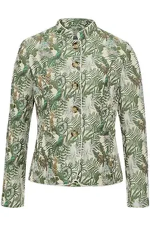 White Label Trachtenjanker Jacquard-Janker grün 40