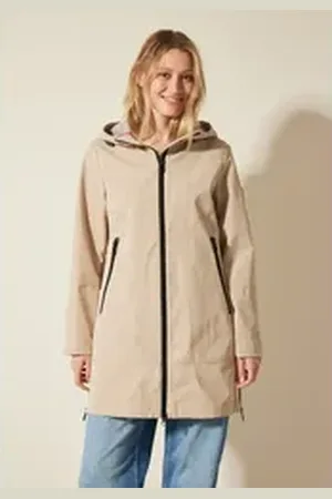 CECIL Langmantel mit Reißverschluss-Detail beige XS (36)