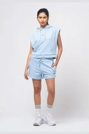 Tom Barron Freizeitanzug WOMEN REGULAR FIT SWEATSHIRT AND SHORTS SETS blau M
