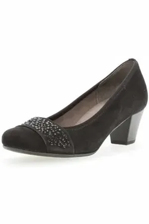 Gabor Modische Pumps für Damen in schwarz schwarz Pumps (1-tlg) schwarz 4,5