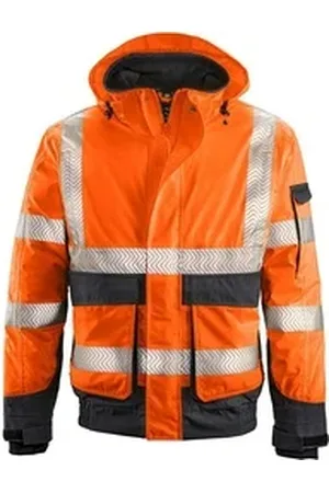 4Protect Warnschutz-Shirt Warn-Wetterschutz-Blouson Newark grau|orange 4XL