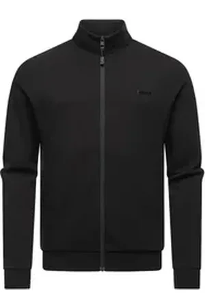 Ragwear Sweatjacke Vittom Schlichte Herren Alltags-Jacke mit hohem Kragen schwarz XXL (56)