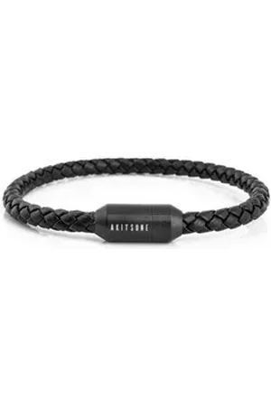 Akitsune Lederarmband Silvus Lederarmband Mattschwarz - Schwarz 22,50cm 22,50cm
