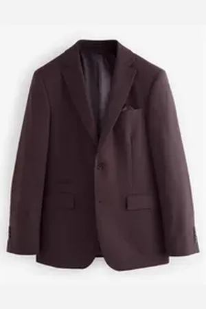 Next Baukastensakko Strukturierter Wollsakko im Slim Fit (1-tlg) rot 58 (GB: 46R)