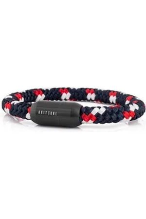 Akitsune Armband Portus Nylonarmband Mattschwarz - Blau-Multicolor 18cm 18cm