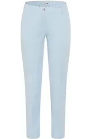 Brax Chinohose Damen Chinohose MARON S verkürzt (1-tlg) blau 36