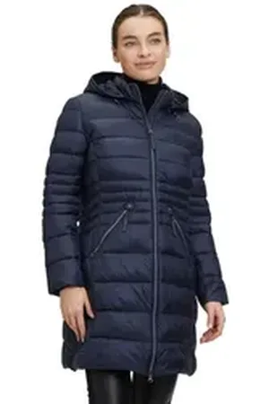 Betty Barclay Steppjacke Steppjacke mit abnehmbarer Kapuze blau 44