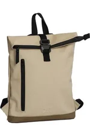 Daniel Ray Rucksack, Rucksack Yeppoon mit Rolltop-Steckschnallen-Verschluss - Rollrucksack beige