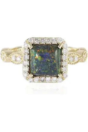 Cavill Diamantring Schicker Andamooka Matrix Opal 14K Gold Ring, 1,596ct (1-tlg) beige|gelb