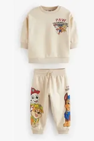 Next Sweatanzug Sweatshirt und Jogginghose, Paw Patrol (2-tlg) braun 80-86 (12-18 Mon.)