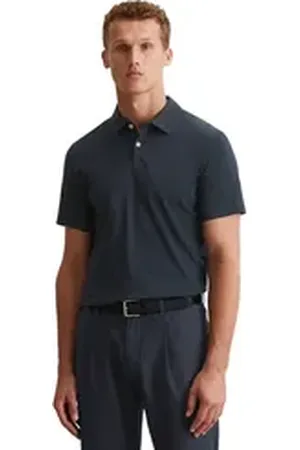 Marc O’ Polo Poloshirt in softer Slub-Jersey-Qualität blau XS