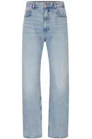 HUGO BOSS 5-Pocket-Jeans Herren Jeans Baggy Fit (1-tlg) blau 34/30