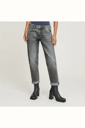 G-Star Boyfriend-Jeans Kate Baumwollstretch Denim Qualität für hohen Tragekomfort grau 7/8-Länge | 27