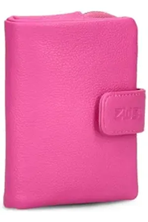 Zwei Geldbörse Mademoiselle MW5 - Geldbörse 6cc 13 cm (nubuk-sky) (1-tlg) rosa