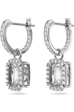 Swarovski Creolen-Set weiß