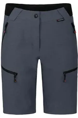 Bergson Outdoorhose PORI Bermuda Damen Wandershorts, robust, elastisch, Normalgrößen, grau/blau blau|bunt|grau 50
