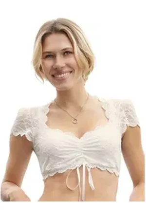 Nina Von C. Dirndlbluse Spitzen Bluse 