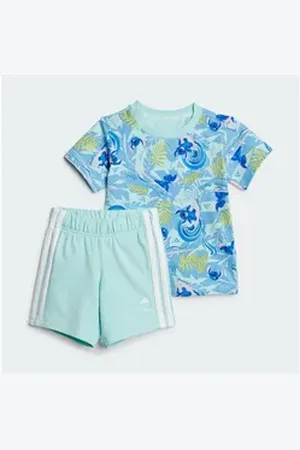 adidas Sportswear Jogginganzug DISNEY LILO & STITCH T-SHIRT-SET grün 104