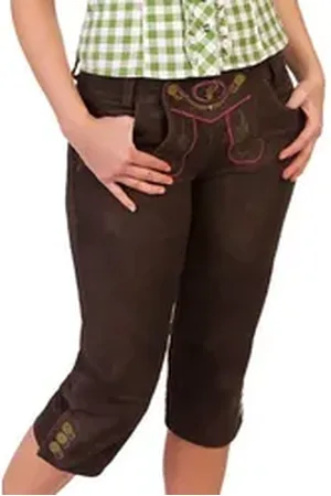 SPIETH & WENSKY Lederhose Trachtenlederhose Damen - MARTINA braun