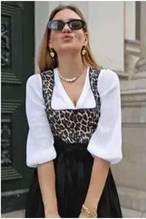 MARJO Dirndl Midi Leo Dirndl 2tlg. - OBERAUDORF - schwarz schwarz 50