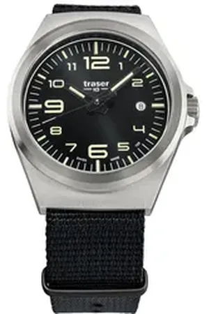 Traser Quarzuhr H3 108638 Herrenuhr P59 Essential M Black 42mm 10ATM H3 108638 Herrenuhr P59 Essential M Black 42mm 10ATM