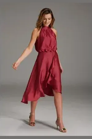 Swing Maxikleid rot 46
