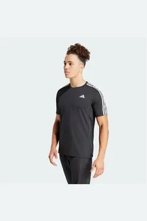 adidas Performance Funktionsshirt OWN THE RUN 3-STREIFEN T-SHIRT schwarz XL