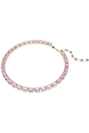 Swarovski Edelstahlkette lila