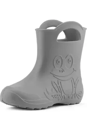 Ladeheid EVA Regenstiefel für Mädchen und Jungen LA-CA-01 Gummistiefel Kinder federleicht viele Farben grau 28-29 EU