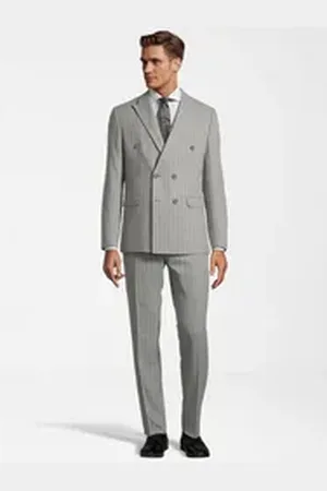 Steffen Klein SteffenKlein Anzug Slim-Fit (2-tlg) grau 46
