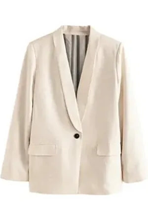 Next Jackenblazer N. Premium Tailored Fit einreihiger Blazer (1-tlg) weiß 54 (GB: 26)