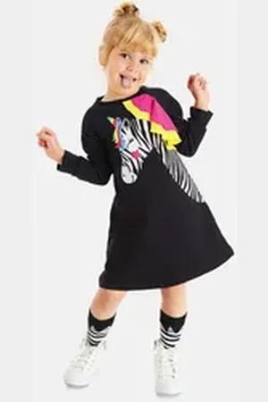 Denokids Sommerkleid Frilly Zebra mit Aufdruck bunt 92