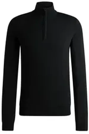 HUGO BOSS Rundhalspullover grau M