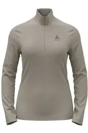 Odlo Langarmshirt Damen Langarmshirt 1/2 Zip Roy Midlayer 542331 grau S