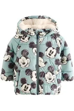 Next Steppjacke Steppmantel mit Borgfutter, Mickey (1-St) blau 104-110 (4-5 J.)