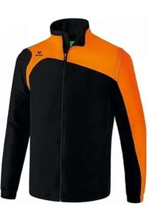 Erima Trainingsjacke Club 1900 2.0 abnehmbare Ärmel,weicher Fleece, leichte Wattierung orange|schwarz