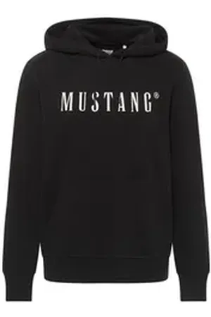 Mustang Kapuzenpullover BRONSON aus Baumwolle schwarz 4XL