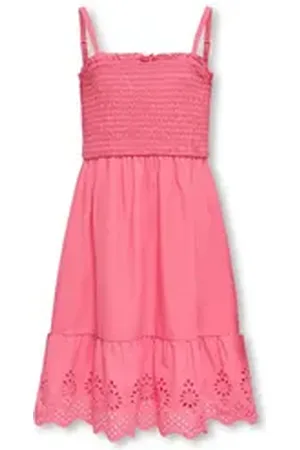 ONLY Sommerkleid KOGLOU LIFE EMB SMOCK DRESS WVN schwarz 158