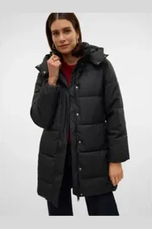 VERO MODA Steppmantel VMGRETAKYLIE COATED COAT NOOS schwarz XL (42)