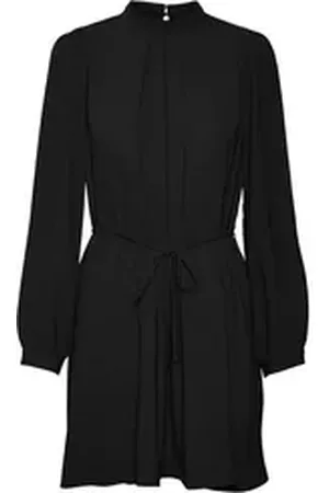 VERO MODA Cocktailkleid VARIA (1-tlg) Falten schwarz S