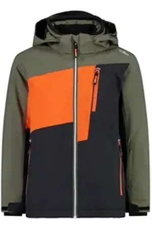 CMP Skijacke Jungen Skijacke Kid Jacket Snaps Hood 33W0094 grün 152