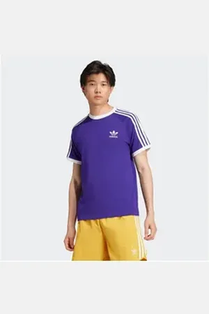 adidas Originals T-Shirt 3-STRIPES TEE drei Streifen T-Shirt lila M