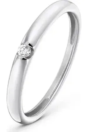 CHRIST Diamantring Damen-Damenring 1 Diamant goldfarben 58