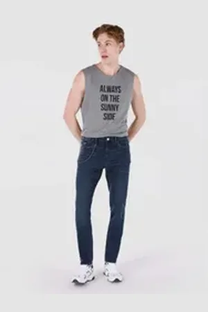 Colins Stretch-Jeans Slim Fit Low Waist Skinny Leg Herrenjeans Dunkel 28-32